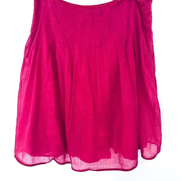 J.Crew Hot Pink Fushia Pleated Crepe Skirt, Size 4 - Picture 3 of 10